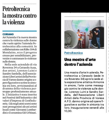 Armonie 2023, l’arte come messaggio contro le violenze sulle donne: la mostra a Petroltecnica